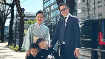 中村獅童 妻と息子の家族4人の写真を公開 はかま姿の 陽喜くん・夏幹くんに「凛々しいですね〜」の声 