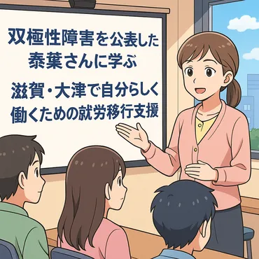 双極性障害を公表した泰葉さんに学ぶ ― 滋賀・大津で自分らしく働くための就労移行支援 