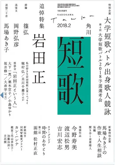 追悼特集「岩田正」(角川短歌年月号)