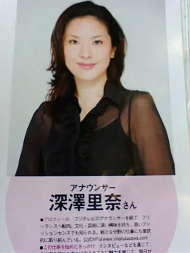 元フジ・アナウンサー深澤里奈さんも加圧！ : スポーツ関連のよろずや社長の勝手なブログ