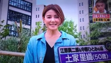 土家里織・中原ひとみの娘の今現在や夫などプロフィールは？長女も徹子の部屋に登場