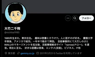 大竹二千翔の学歴や現在の職業は?家族との関係は良好!障害持ちの噂はデマだった!