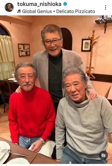 神田正輝】激やせ真相はダイエット！ 西岡徳馬らと3ショットに安堵 