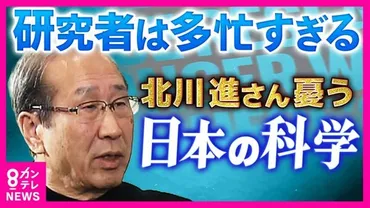 どう猛に研究する環境ができていない」京大・北川進さんが憂う゛日本の科学゛ 背景にある゛多忙すぎる゛研究者たち 科学誌は辛らつ指摘「日本の研究 はもはや世界の一線級にない」