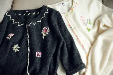 女優・神津はづきさんの服とのつき合い方。ユニクロも刺しゅうで大変身 