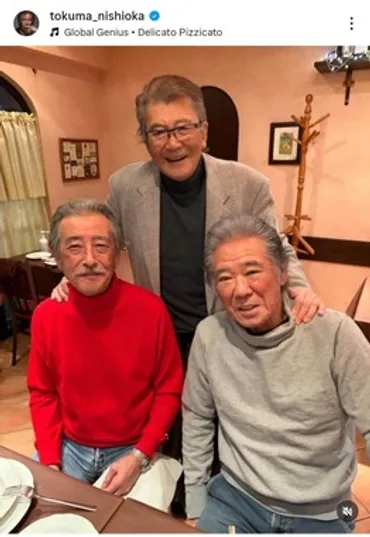 神田正輝75歳「ふくよかになって...」元気そうな近影にホッ 「イケオジ」名優たちとゴルフ＆食事楽しむ: J