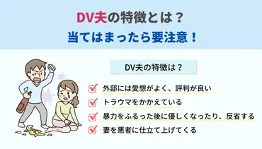 DV夫の特徴とは?当てはまったら要注意!