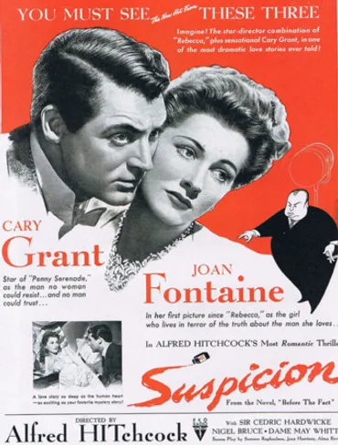 映画「断崖」(1941、日本公開1947)ヒッチコック監督。