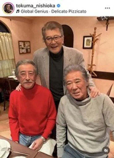 神田正輝が西岡德馬のSNSに登場 里見浩太朗と3人でゴルフを満喫「神田様もお元気そう」「素敵な御三方」の声