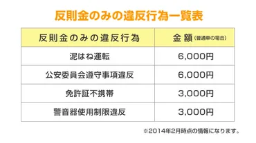 免許取消?免停処分? もし違反をしてしまったら