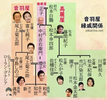 松たか子の【家系図】市川海老蔵や尾上松也との血縁関係は？