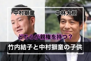竹内結子の子供(長男)の親権は?中村獅童と中林大樹どっちが取る?