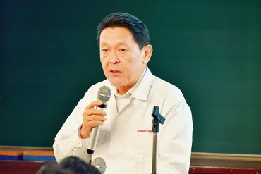連載「JAMA 大学キャンパス出張授業2024」（7）ホンダ、青山真二副社長 大変革期にあるモビリティ業界の面白さ