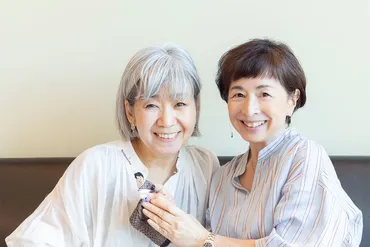 阿川佐和子さん、刺繍作家・神津はづきさんと、きもので゛ミニ佐和子゛ブローチ作り