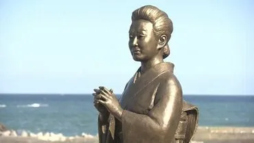 永遠の歌姫・美空ひばり像の移設除幕式 名曲「みだれ髪」の舞台・いわき