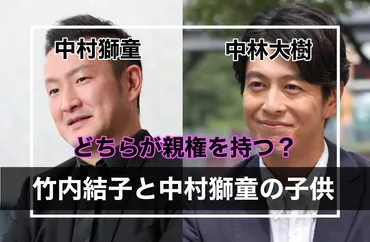 竹内結子の子供(長男)の親権は?中村獅童と中林大樹どっちが取る?