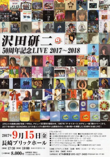 2017.7.16NHKホール 沢田研二『50周年記念LIVE 2017