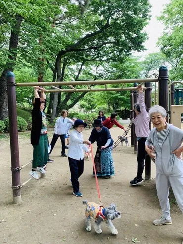 人生１００年クラブ：元気の源はご近所に 中尾ミエさん、公園が「道場」 