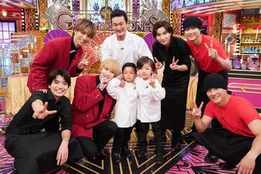 今夜放送「Golden SixTONES」中村獅童・中村陽喜・中村夏幹がSixTONESとラーメン対決 