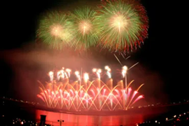 夜空に咲いた天地人花火 長岡大花火一日目 – 森民夫のほっと一息