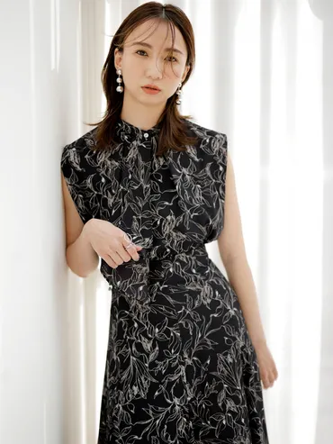 新作!リーフプリントのセットアップ