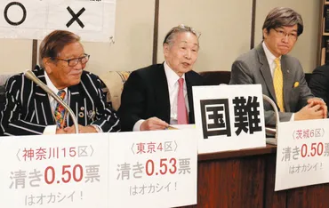 不平等な選挙「いいかげんやめるべきだ」 東京高裁が「1票の格差」訴訟2件で「合憲」判断 原告の怒り：東京新聞デジタル
