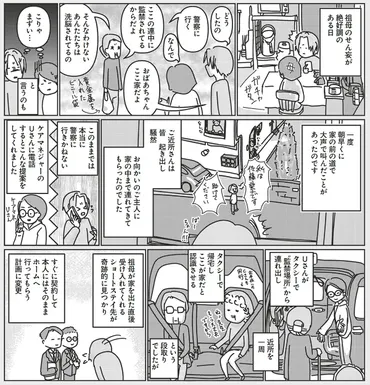 孫が綴る佐藤愛子さん101歳の姿「施設の入所を拒んでいたのに、突然家に監禁されていると言い出した。ケアマネさんの作戦は…」【漫画】  孫が綴るコミック＆エッセイ『うちのばあさん101歳 －佐藤愛子、無敵の老い方－』＜２＞