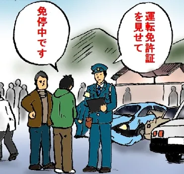 免停中は絶対に車を運転しない 