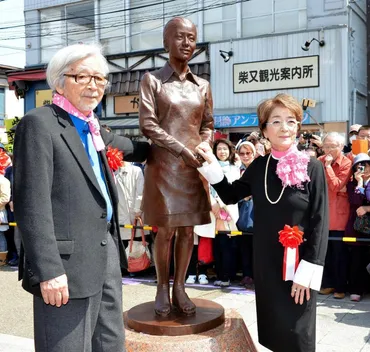 倍賞千恵子 「男はつらいよ」さくら像除幕式/芸能/デイリースポーツ online