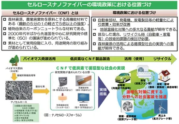 セルロースナノファイバー（CNF）の未来：持続可能な社会を創る新素材とは？夢の新素材CNFの可能性と未来