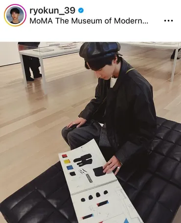 緒形直人＆仙道敦子の次男・緒形りょう、黒革ベレー帽もさすがの ...