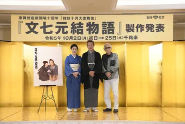 歌舞伎座「文七元結物語」山田洋次、中村獅童＆寺島しのぶに「とっても良い夫婦になる」と太鼓判（会見レポート） 