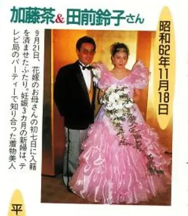 加藤茶と元妻・鈴子の波乱万丈な離婚劇とは？加藤茶と元妻・鈴子の、結婚、離婚、そして現在