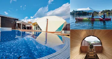 青木裕子さんの家族旅行】山中湖の゛プール＆温泉付き゛グランピングで大充実！ 